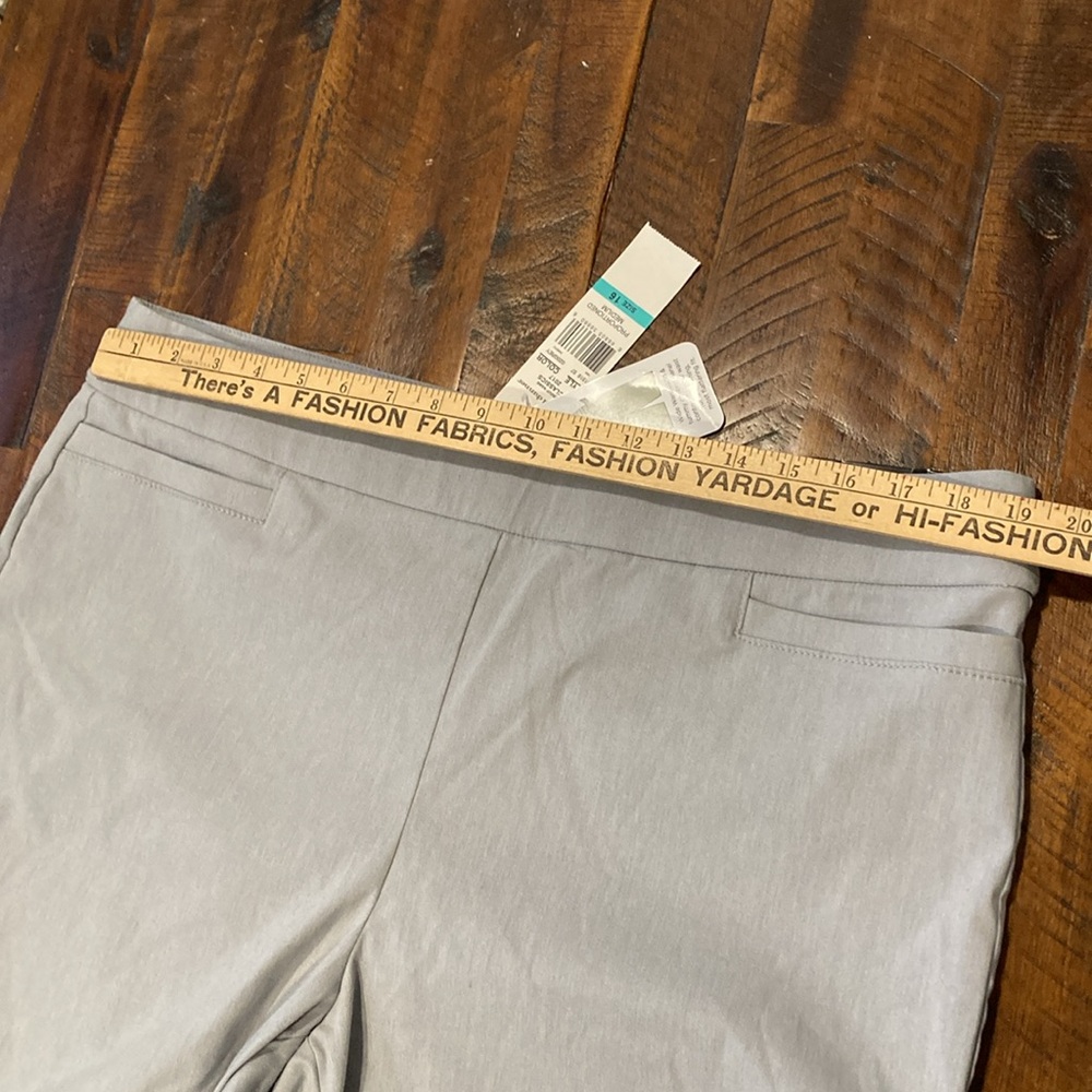 New Alfred Dunner allure pants grey 16 - Picture 8 of 11